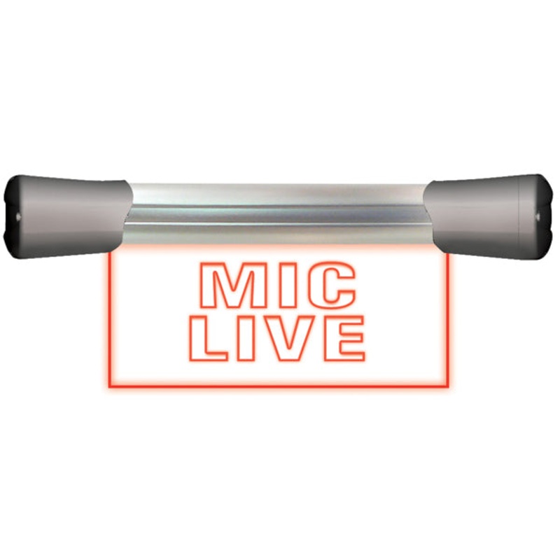 Sonifex LD-20F1MCL LED Single Flush Mounting 20cm MIC LIVE Sign