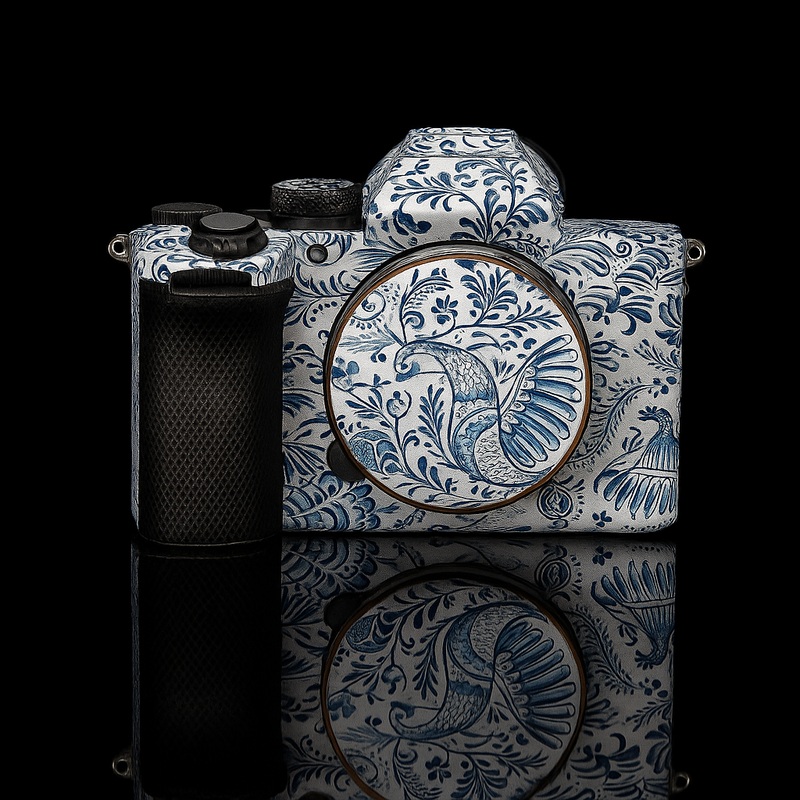 Elegant Bird & Vine Camera Skin Wrap – Fits Most Models