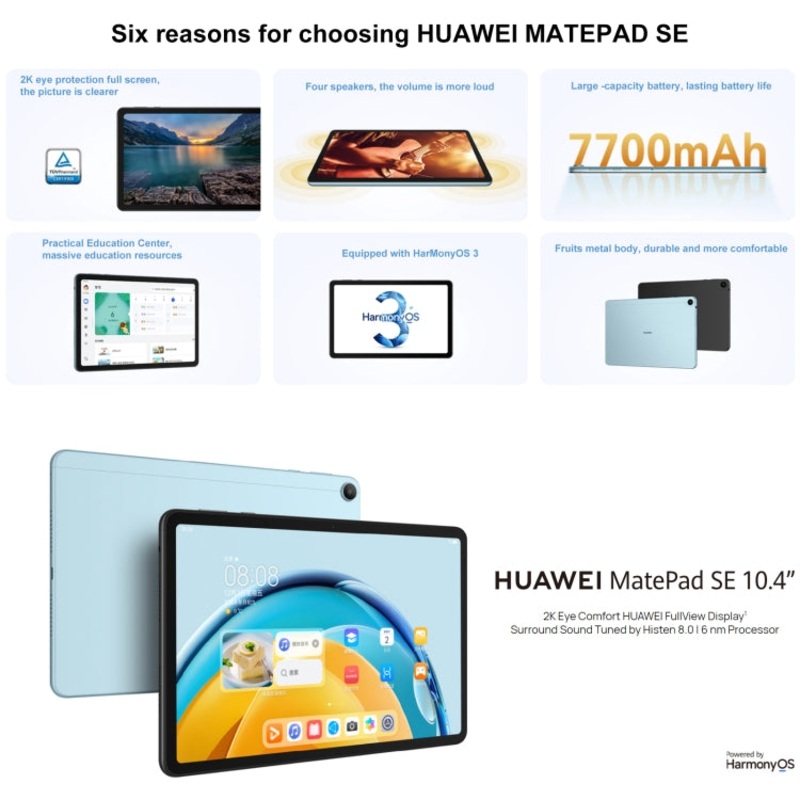Huawei MatePad SE Wifi 10.4 inch 6GB+128GB (China Version) Black