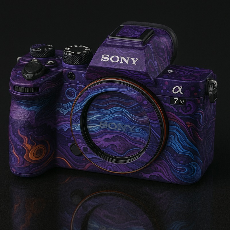 Oceanic Myth Wrap – Flowing Wave Art for Camera Skins
