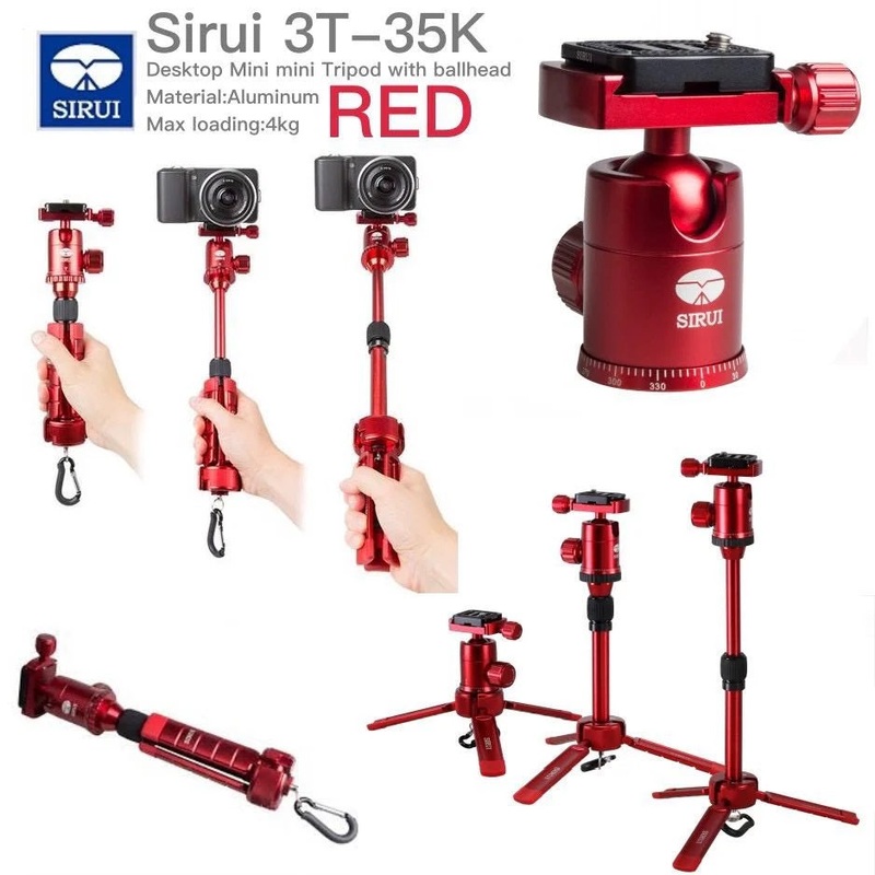3T35-Red Handy Tripod with Ball Head 3T35-Red Handy Tripod with Ball Head