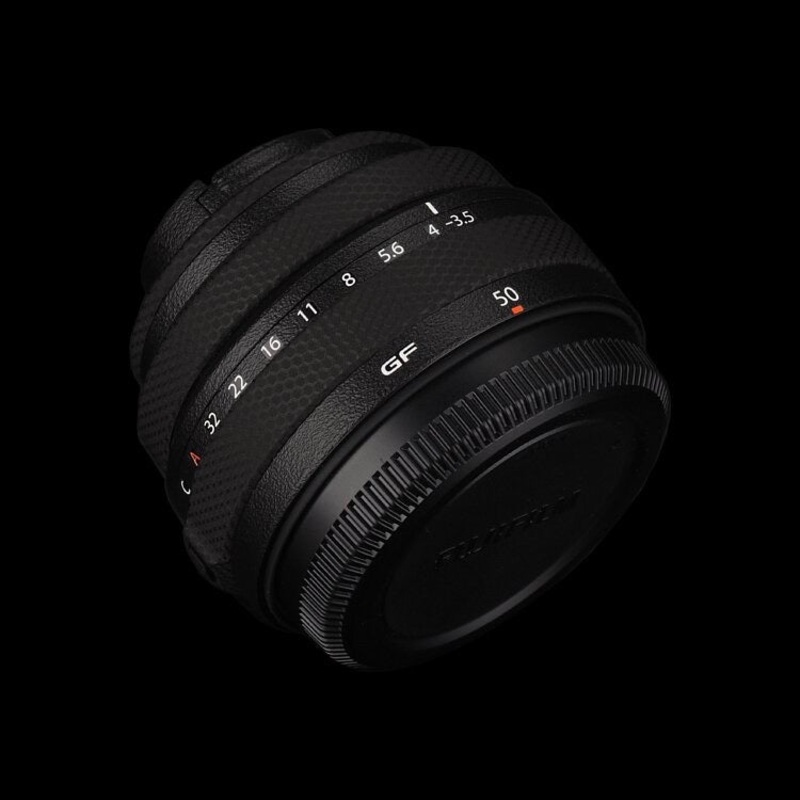FUJIFILM GF 50mm F3.5 R LM WR Lens Skin Brushed Black