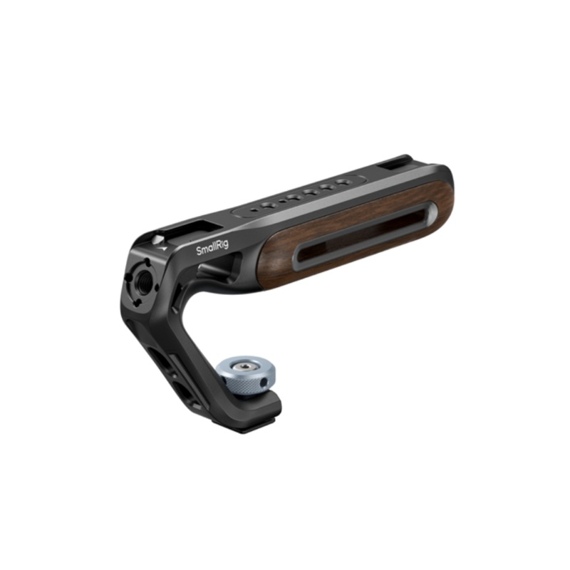 SmallRig Wooden Top Handle with Cold Shoe Mount