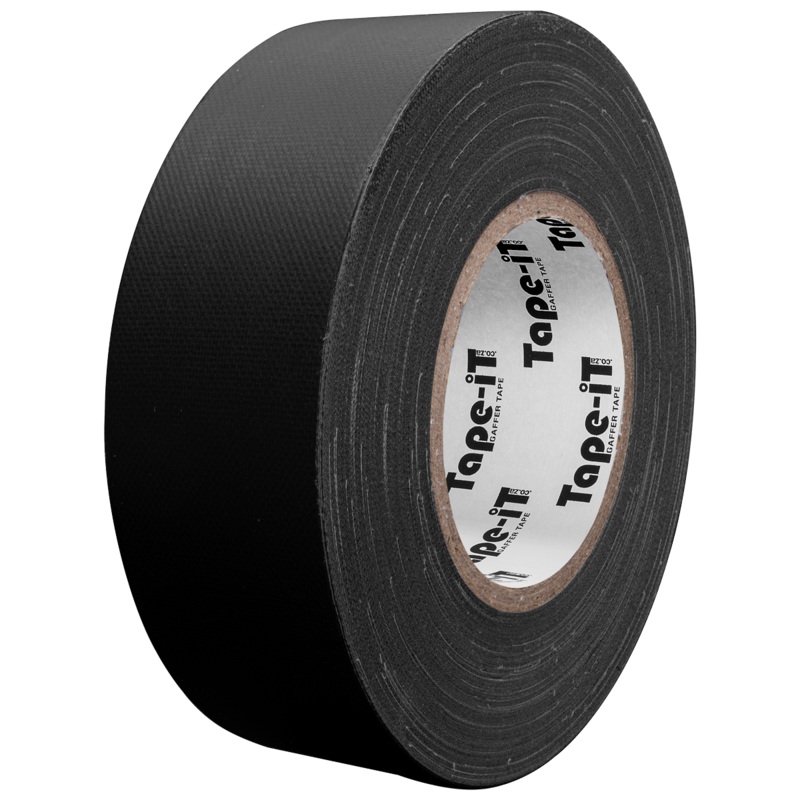 TAPE-IT BLACK GAFFER TAPE ROLL 48MM X 50M