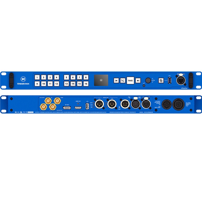 Theatrixx xPressCue Video Media Player HD/4K60P 1TB SSD 1U – XVVR-XPRESSCUE