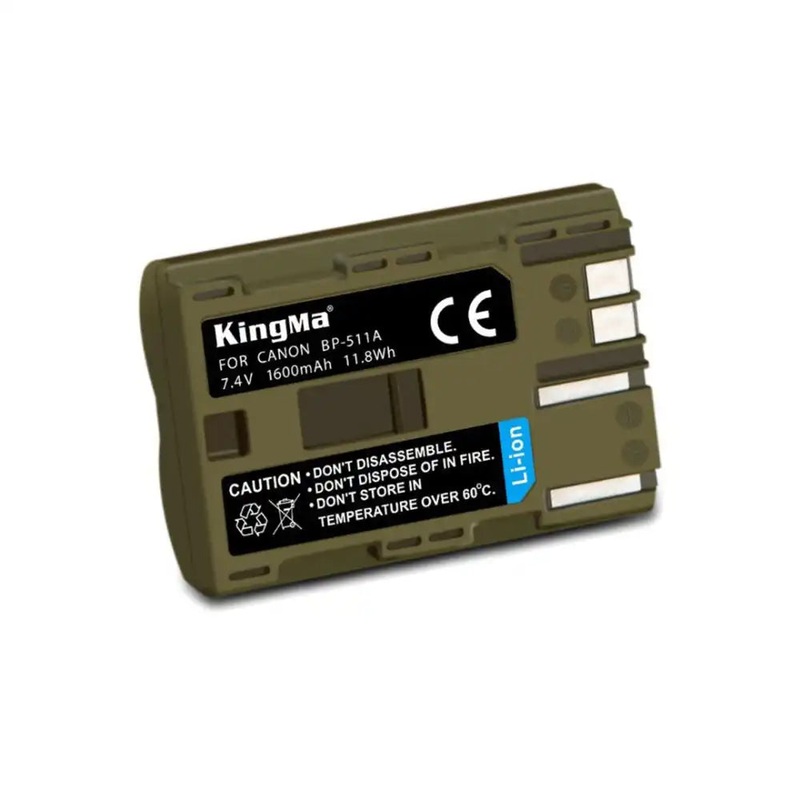 KingMa BP-511A | Canon | 1600mAh | Replacement Battery