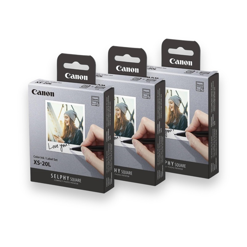 Kit 60 Hojas de Papel Canon XS-20L para Impresora SELPHY Square QX20