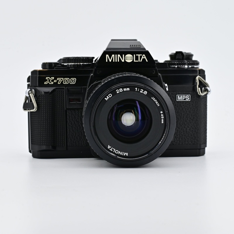 Minolta X700 MPS Black + MD 28mm F2.8 Lens