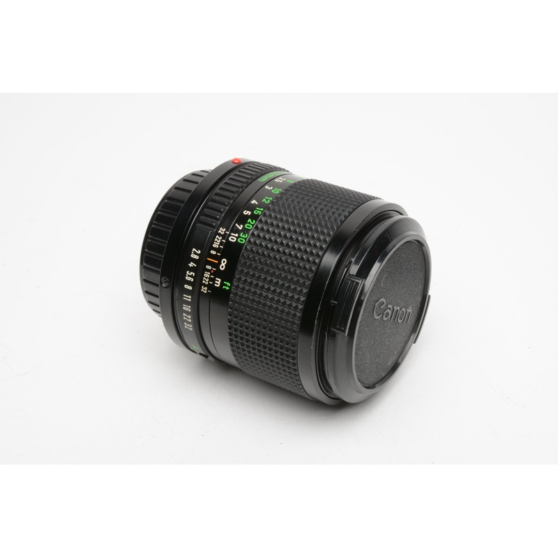 Canon FD 100mm f2.8 NFD Portrait lens, caps, nice and sharp