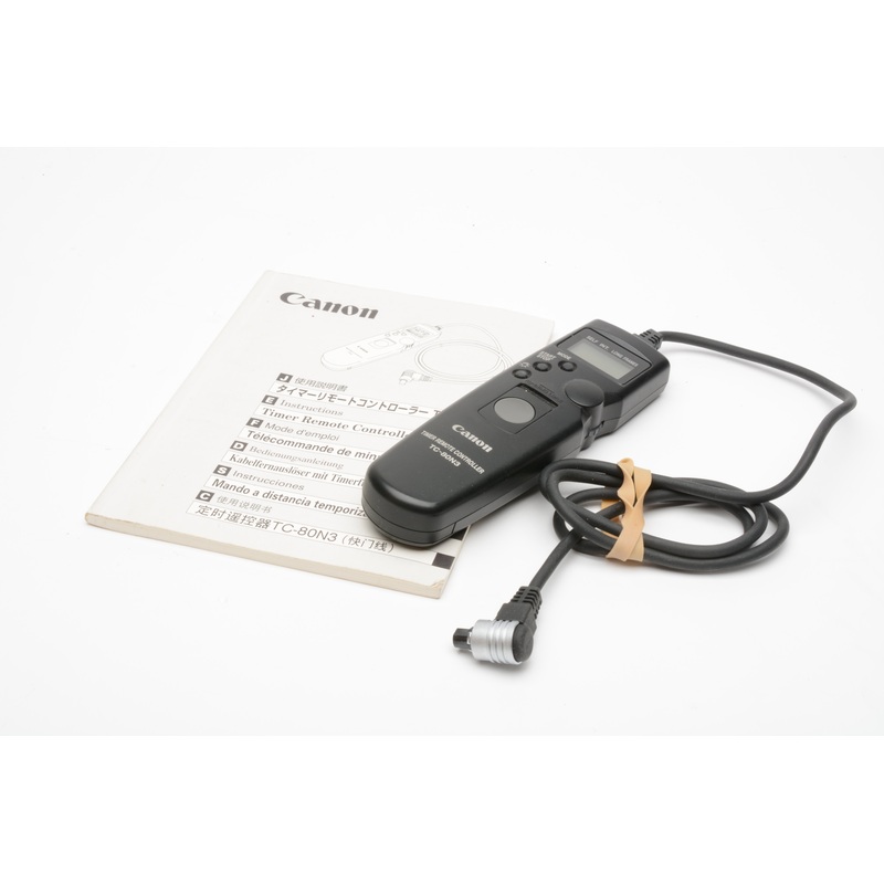Canon TC-80N3 wired remote control, tested, w/Instructions Manual