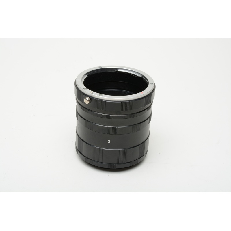 Manual extension tube set of 3 rings for Canon EF ~7cm, very clean