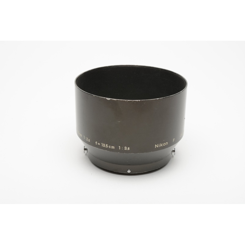 Nikon Metal Hood for HS-4 Nikkor 10.5cm (105mm) f2.5 13.5cm (135mm) f3.5 lens, Good!