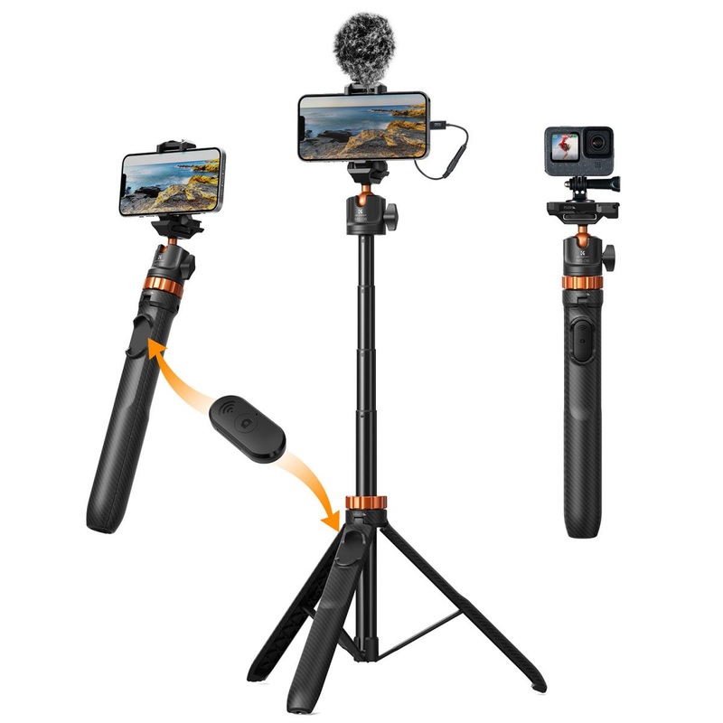 Selfie stick K&F Concept para celular con control remoto – MS08