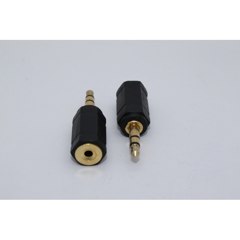 2.5mm Female Stereo to 3.5mm Male Stereo Adapter