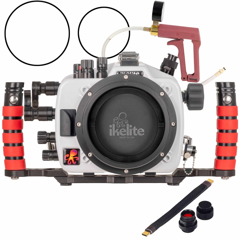 200DL Underwater Housing for Sony a7R V, a7 IV Deluxe Version with Handles, Vacuum Pump, & USB-C Charging Bulkhead