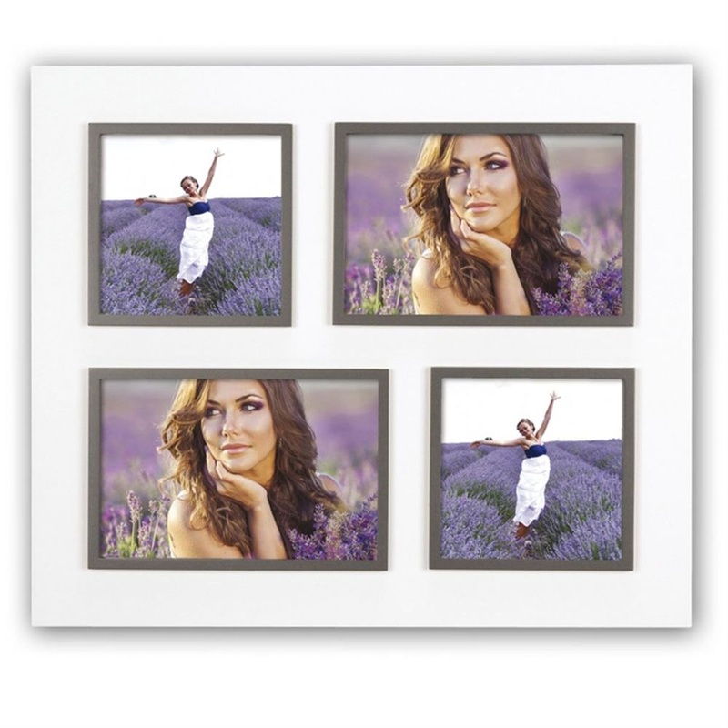 Matera White Photo Frame for 4 Photos 2 4x4inch and 2 6×4 inch