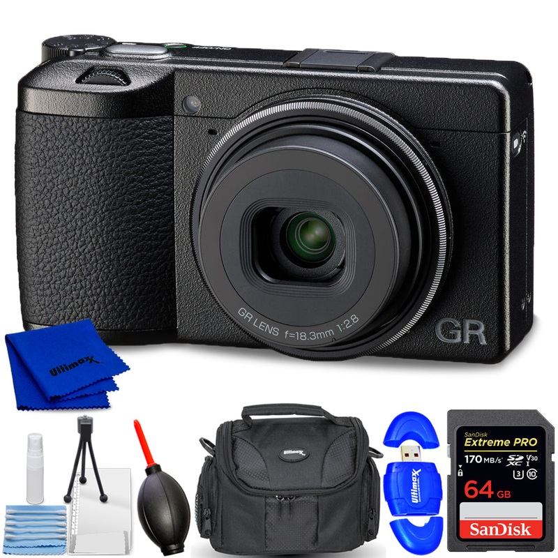 Ricoh GR III HDF Digital Camera 01272 – 7PC Accessory Bundle