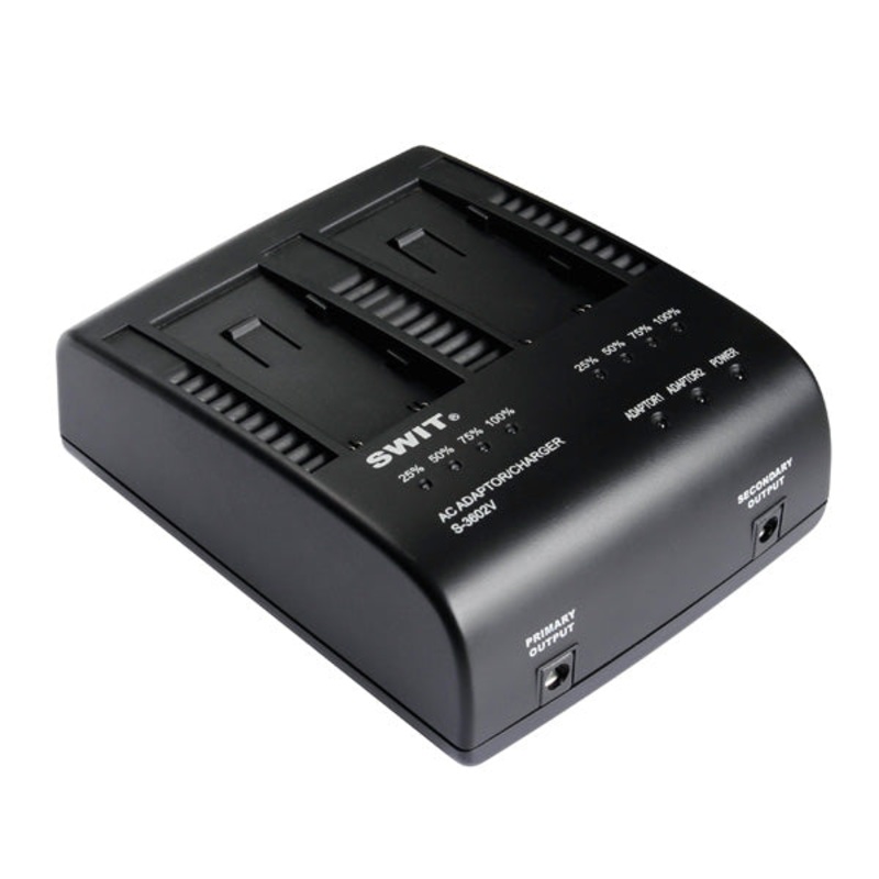 Swit 2-Channel JVC BN-VF Charger and Adaptor – S-3602V