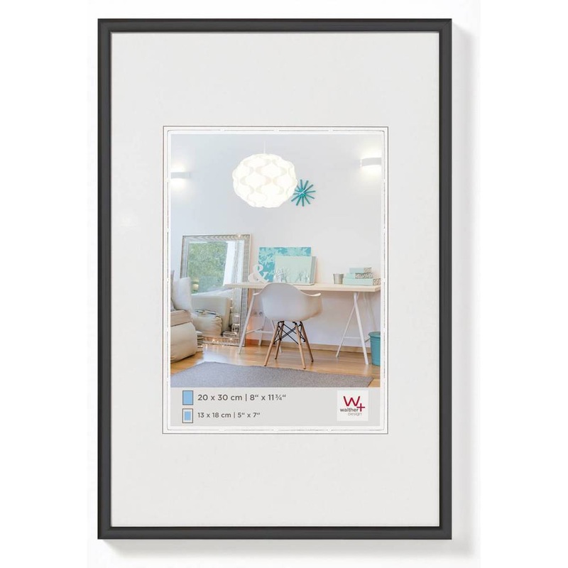 Walther New Lifestyle Photo Frame Black A4 – (Insert 7×5 Inch)