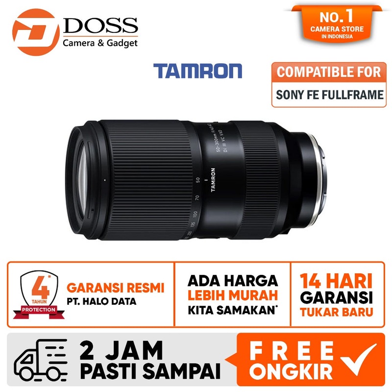 Tamron 50-300mm f4.5-6.3 Di III VC VXD for Sony FE Full Frame Tamron 50-300 mm