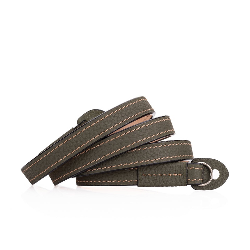 Arte di Mano Comodo Neck Strap, Reinforced, 95cm – Shrunken Calf Khaki