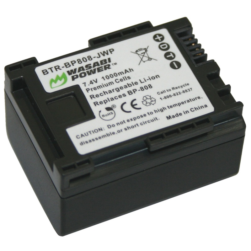 Canon BP-808, BP-809 Battery by Wasabi Power