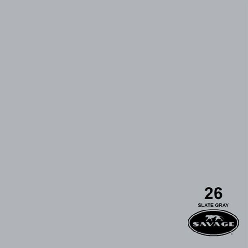 Ciclorama de Papel Slate Gray #26 Savage 1.35x11m