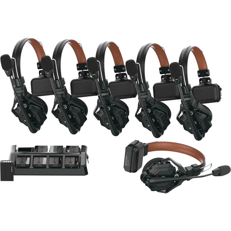 Hollyland Solidcom C1 Pro Wireless Intercom System with 6 ENC headsets – 5803-6S
