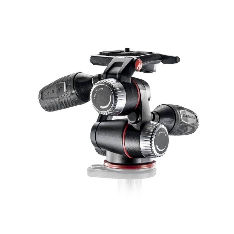 Manfrotto X-PRO 3-Way tripod head with retractable levers