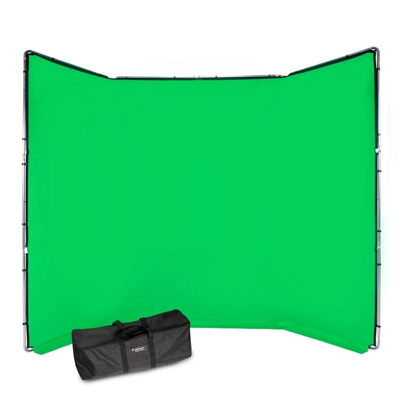 Manfrotto Chroma Key FX 4×2.9m Background Kit Green with Frame – MLBG4301KG