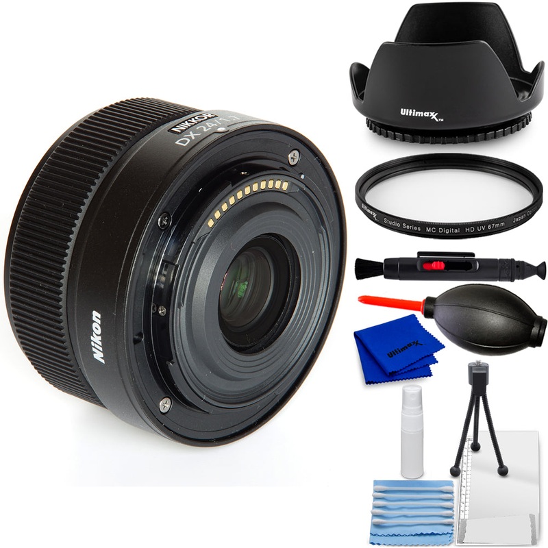 Nikon NIKKOR Z DX 24mm f/1.7 Lens (Nikon Z) 20119 – 7PC Accessory Bundle