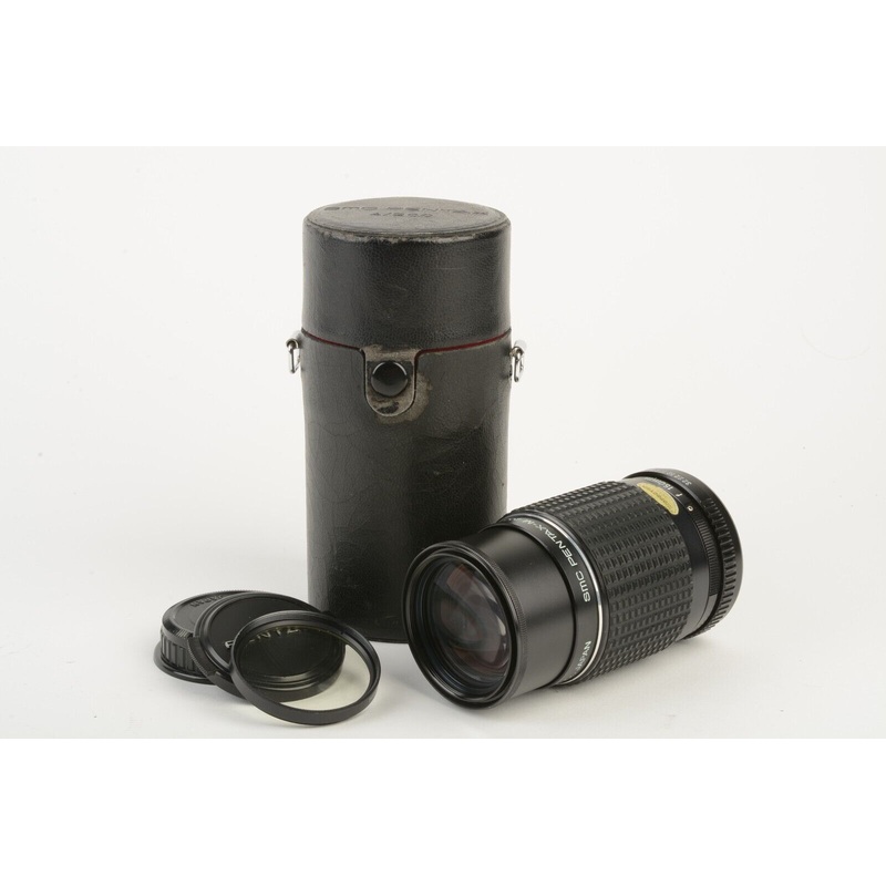 Pentax SMC 200mm F4 Telephoto Lens K-Mount, Caps + Case + UV, Very Nice!