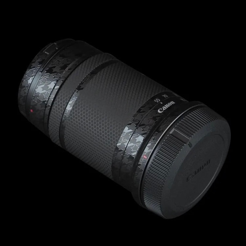 CANON RF-S 55-210mm F5-7.1 IS STM Lens Skin Brushed Black