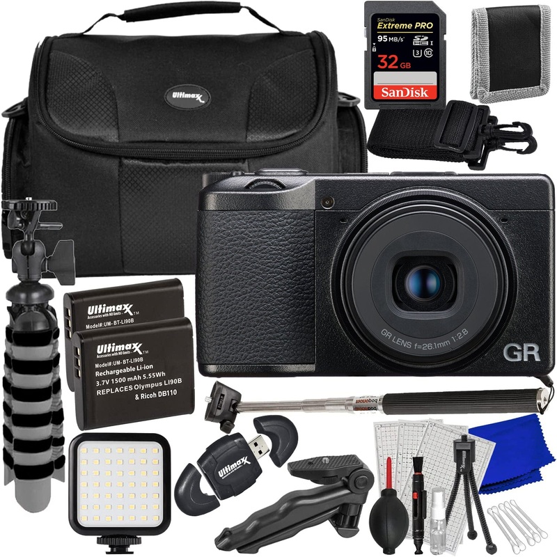 Ricoh GR IIIx HDF Digital Camera 01283 – 10PC 32GB Accessory Bundle