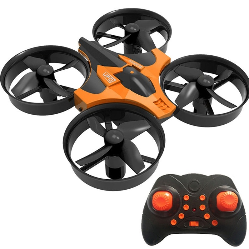 807 2.4G Mini Four-Axis Aircraft 360 Degree Rotary Small Children Drone Orange Orange