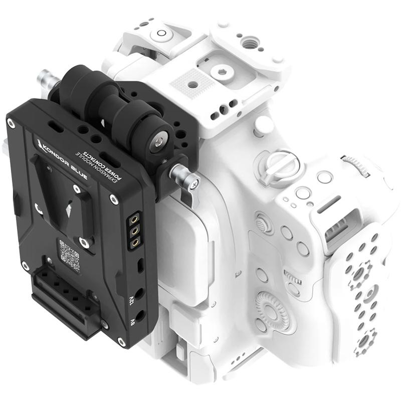 Canon C80 V-Mount Battery Plate Kit V-Mount Battery Plate Kit for Canon C80 – Raven Black – KONKBCC80VMPBK