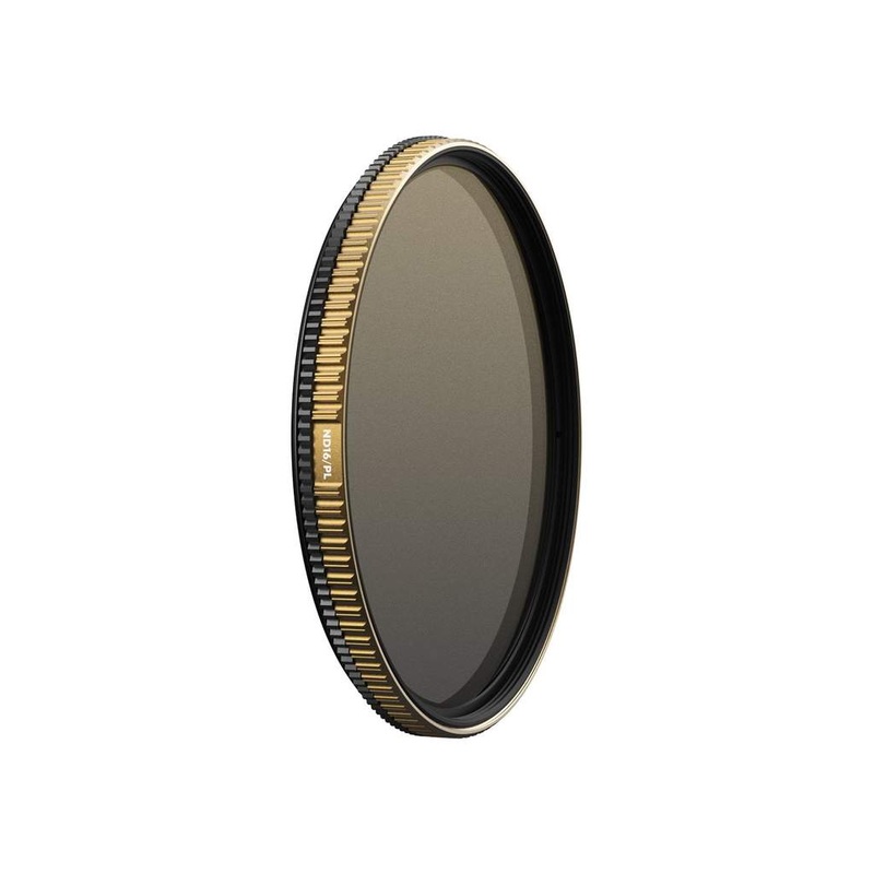 PolarPro ND16 QuartzLine Solid Neutral Density 1.2 and Circular Polarizer Filter (4-Stop) 77mm
