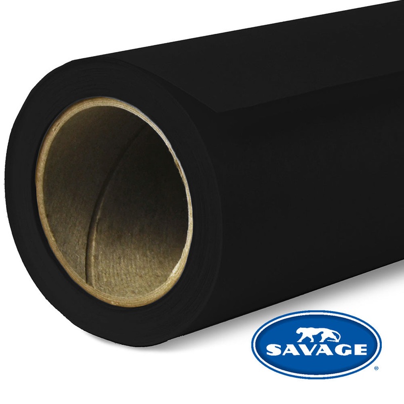 SAVAGE PAPER BACKDROP 53″ – BLACK