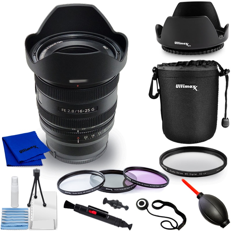 Sony FE 16-25mm f/2.8 G Lens (Sony E) SEL1625G – 10PC Accessory Bundle