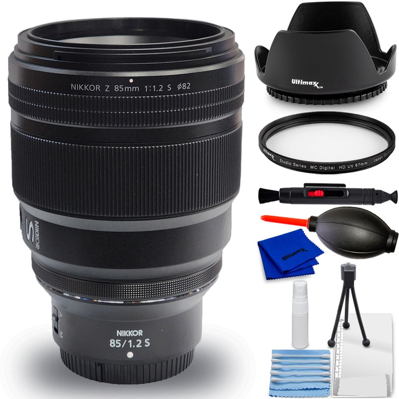Nikon NIKKOR Z 85mm f/1.2 S Lens (Nikon Z) 20114 – 7PC Accessory Bundle