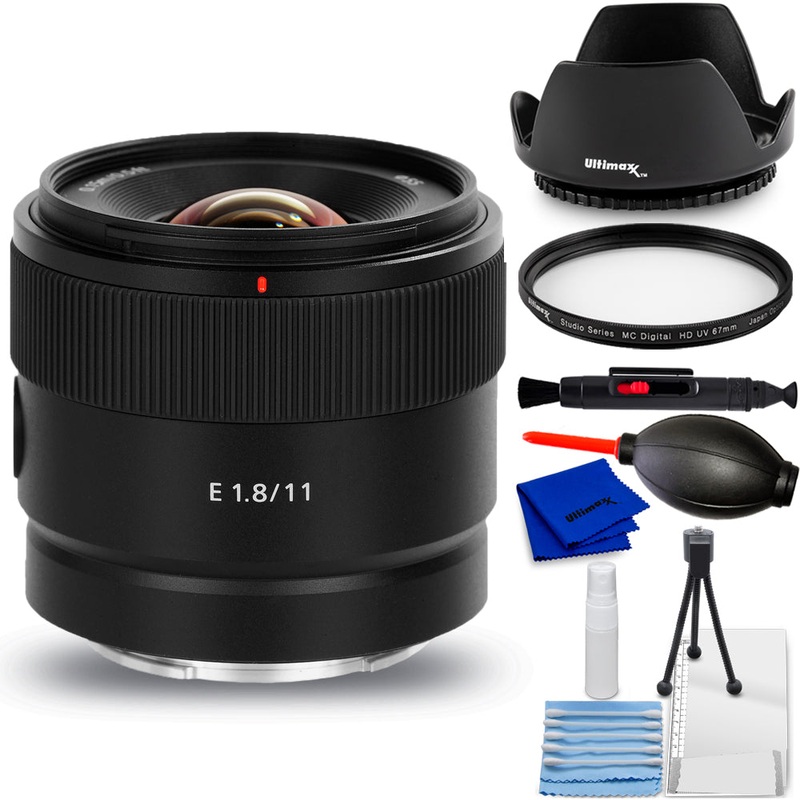 Sony E 11mm f/1.8 Lens SEL11F18 – 7PC Accessory Bundle